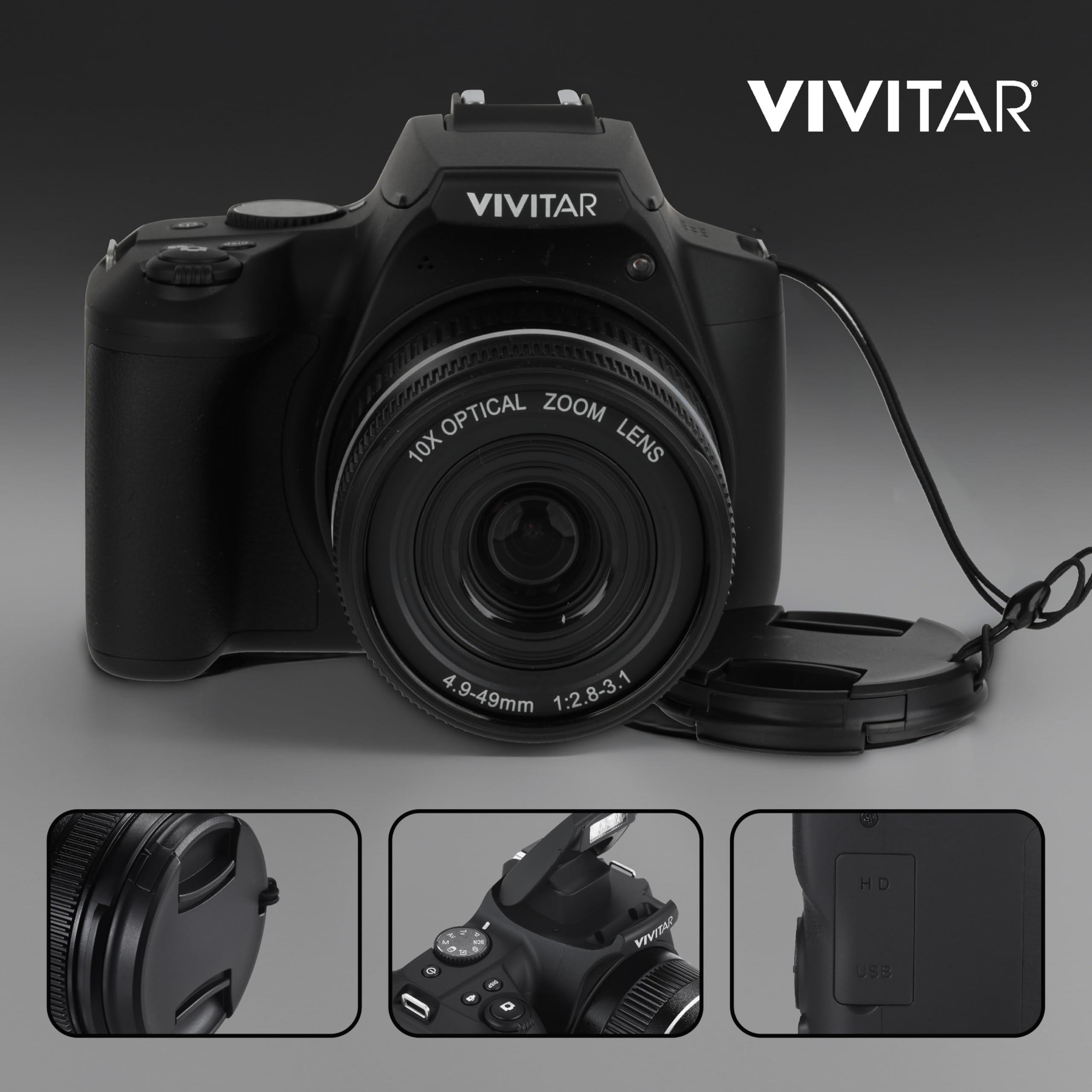 Amazon.com : 4K Digital Camera with 64 MP, 10x Optical Zoom, 3.0