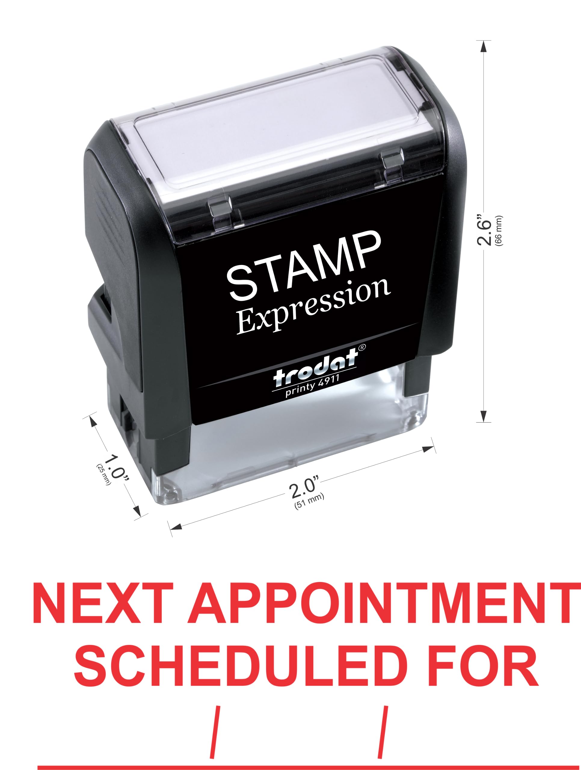 Past Due Stamp StampExpression Self Inking Rubber Stamp - Red Ink ...