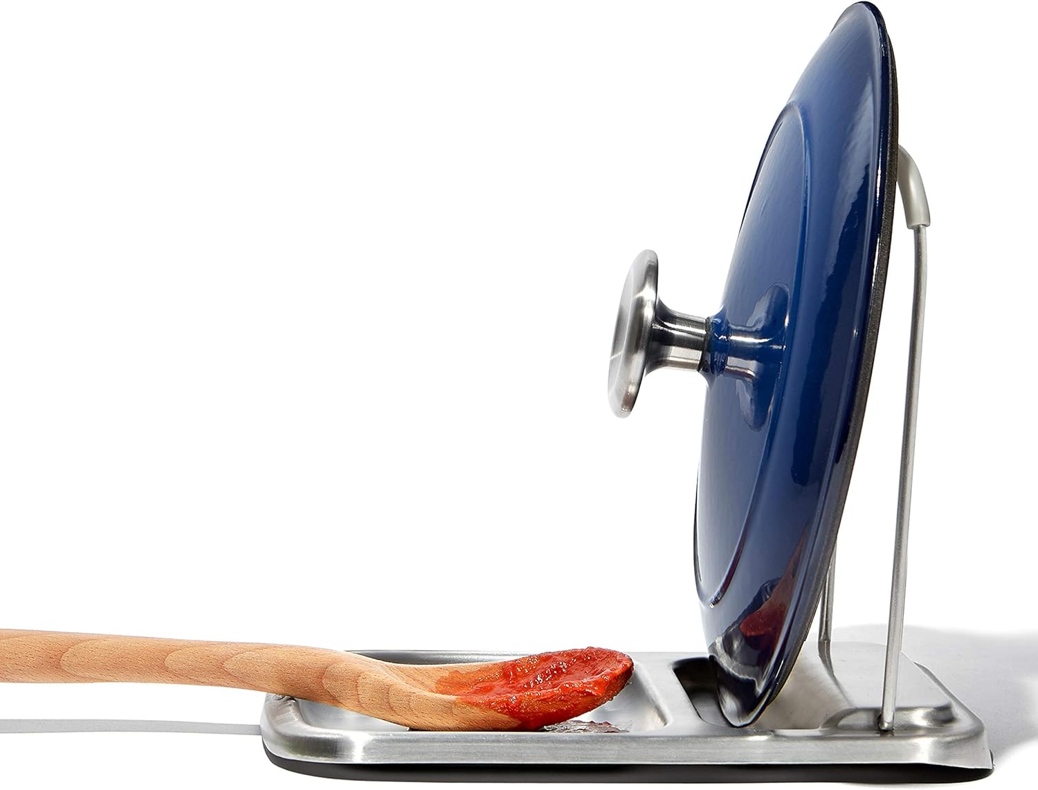 OXO Good Grips Stainless Steel Spoon Rest with Lid Holder - Image 11