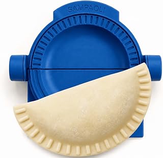 Irrompible Empanada Press, Fork Crimp, One-Piece PETG, 4.7-7 in, USA | Fork-crimp repulgue pattern. One-piece unbreakable design. FDA-compliant PETG. 5 sizes + bundle. Handmade in Florida.