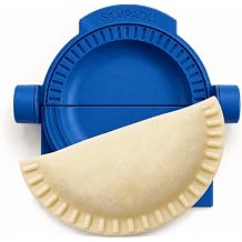 Irrompible Empanada Press, Fork Crimp, One-Piece PETG, 4.7-7 in, USA | Fork-crimp repulgue pattern. One-piece unbreakable design. FDA-compliant PETG. 5 sizes + bundle. Handmade in Florida.