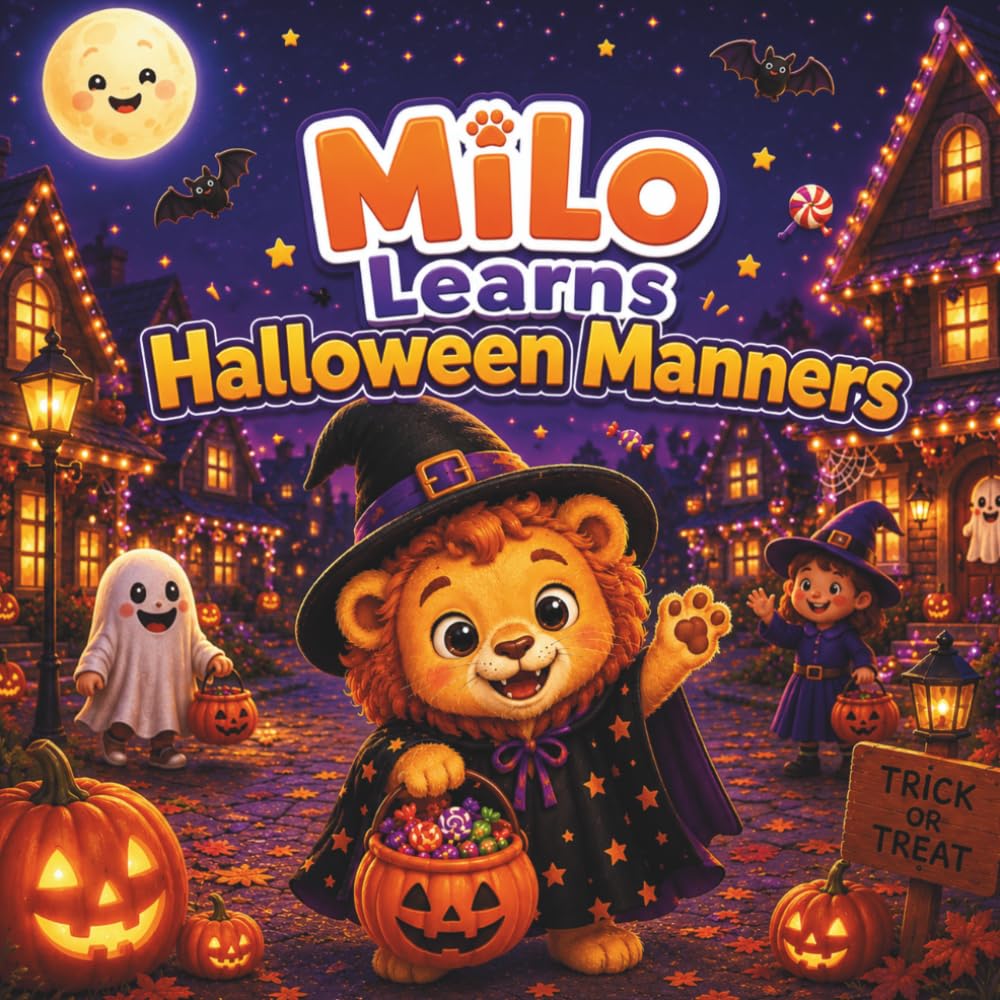 Milo Learns Halloween Manners: A Gentle Story About Kindness, Sharing, and Patience (Milo Emotional Skills Series)