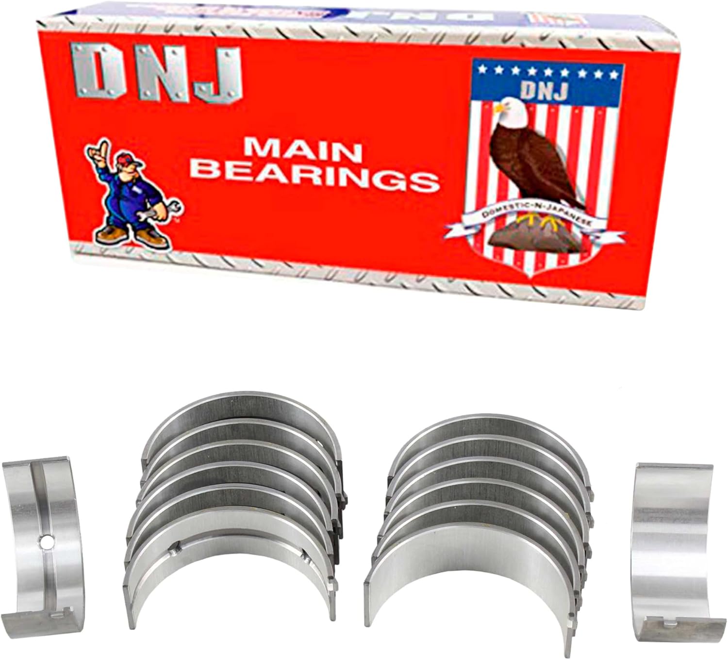 DNJ MB941 Main Bearings Set Standard for 1984-1992 Toyota Celica Cressida Supra 2.8L-3.0L L6 12V DOHC 2754cc