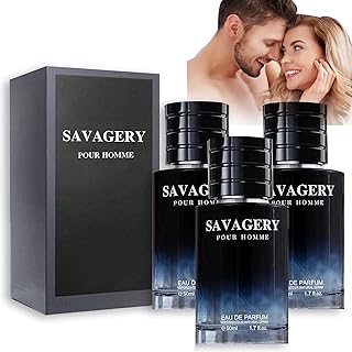 Flysmus Savagery Pheromone Men Perfume, Long Lasting Pheromone Cologne for Men, Pheromone Perfume Spray for Men Attract Women, Romantic Glitter Perfume Gift (Size : 3pcs)