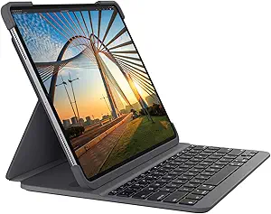 Logitech SLIM FOLIO PRO Backlit Bluetooth Keyboard Case for iPad Pro 12.9-inch (3rd and 4th gen) - Graphite