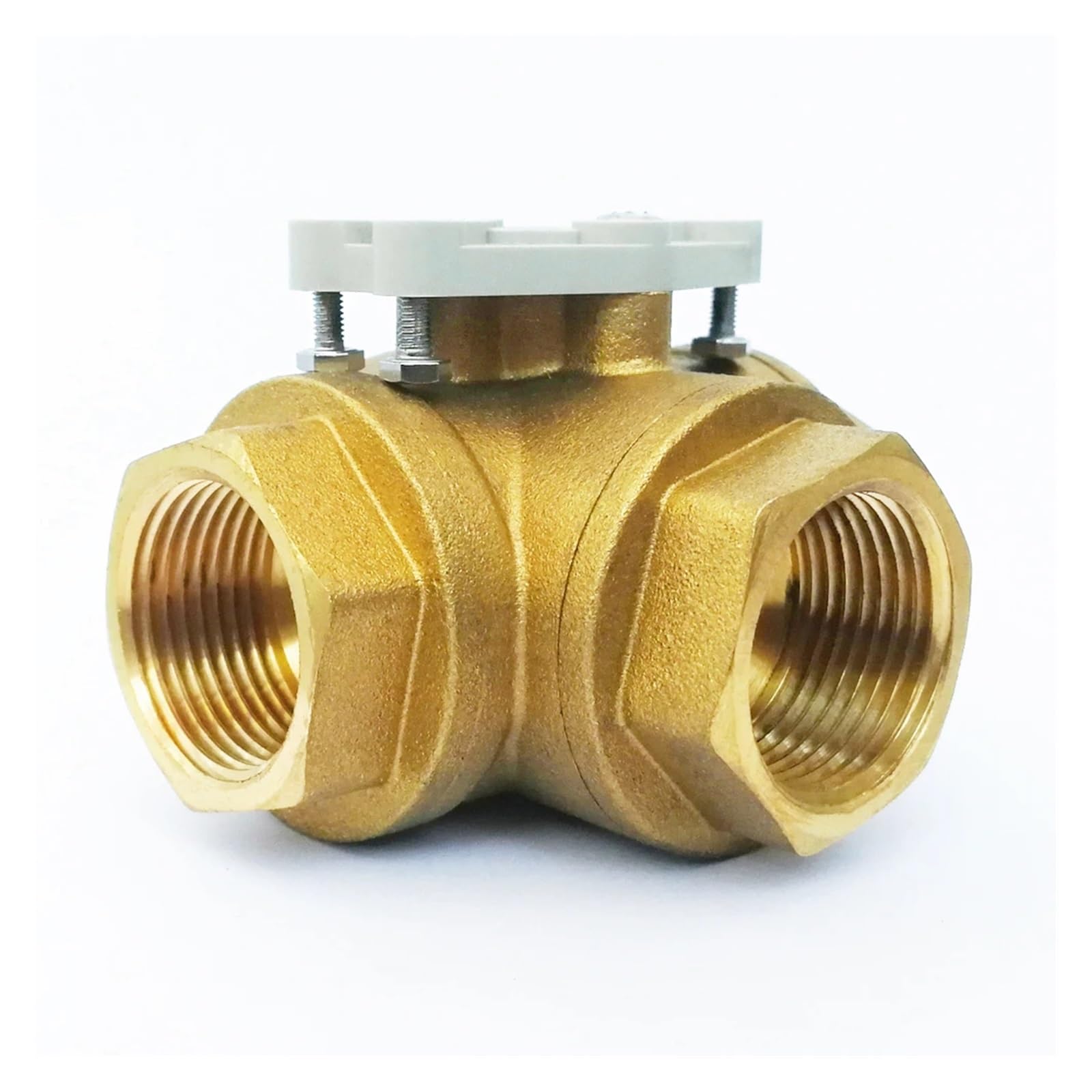 SBSSYVLMV DN25 3 Way Brass Valve T Type bore with BSP Thread or NPT Used for Motorized Actuator(B1s1p-l Type)