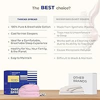 Vista 5 de Funda nórdica extragrande tamaño King, 1000 hilos de satén de 1 pieza de algodón egipcio de calidad, funda de edredón 100% algodón puro, cierre