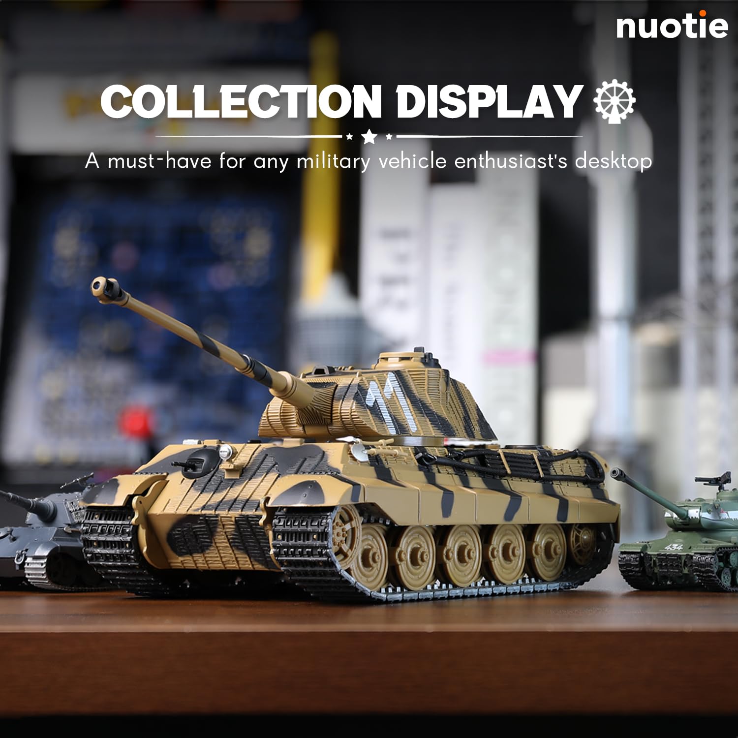 KING TIGER 1:24 Ｐanzerkfwagen_VITiger II Tanque PzKpfw VI King Tiger Ausf. B Belgium 1944 1:43