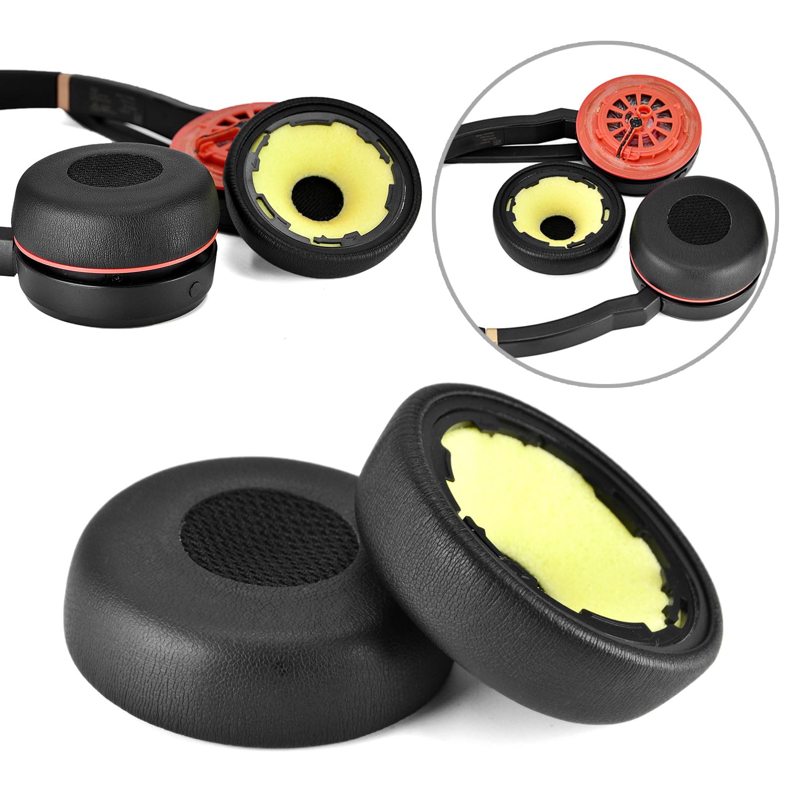 Defean Almohadillas De Repuesto De Tela De Punto Compatibles Con Logitech Zone Vibe