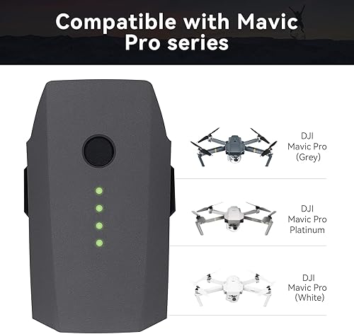 Miniatura 3 de KUWATA Mavic Pro - Batería de repuesto de 2 unidades, batería de vuelo inteligente (FB1-3830mAh-11.4V) para DJI Mavic Pro y Mavic Pro Platinum (no