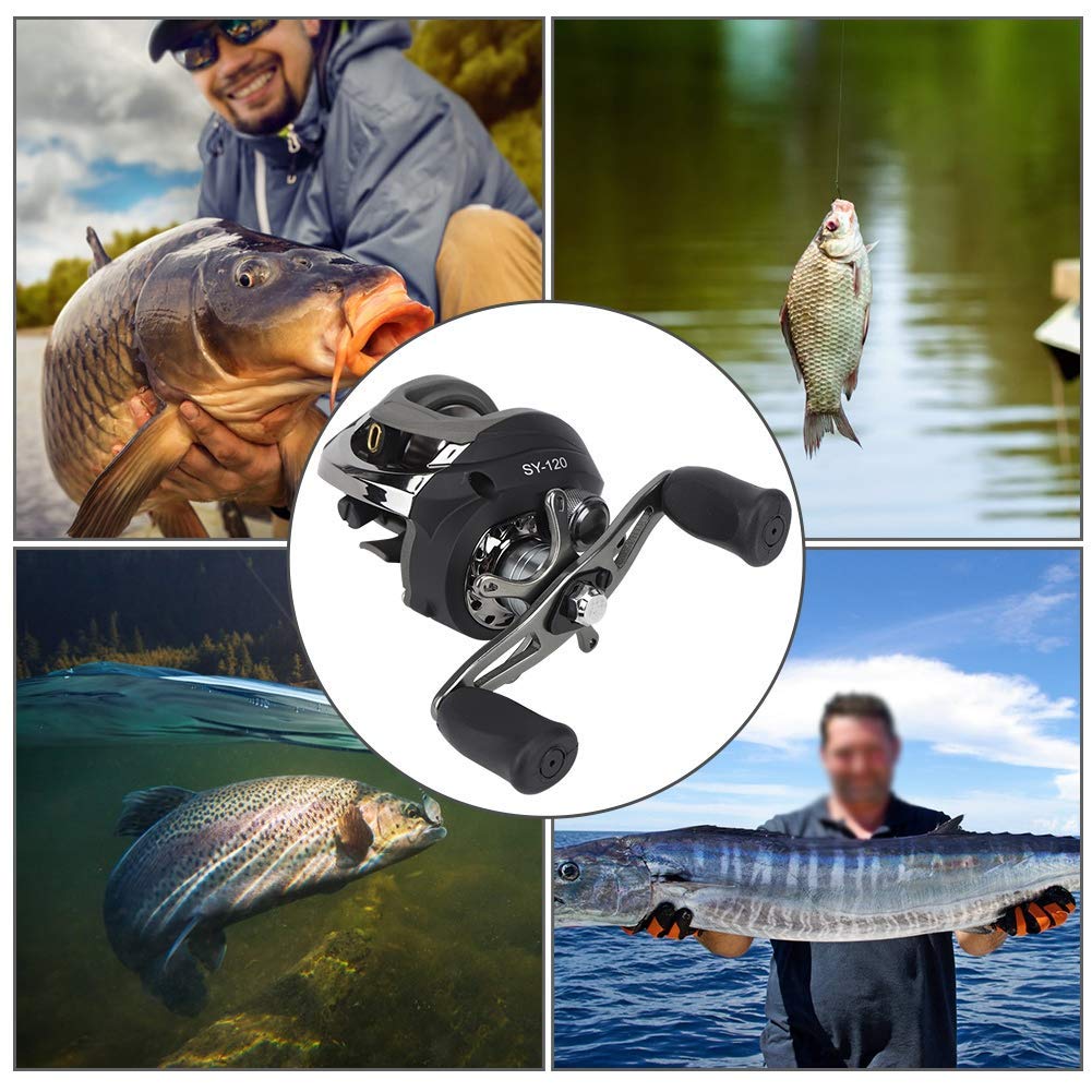 Kołowrotki wędkarskie, kołowrotek spinningowy, pełny korpus ze stopu aluminium, ultra gładki, lekki, mocny sprzęt spinningowy z pstrągiem, karpiowym (lewa ręka)