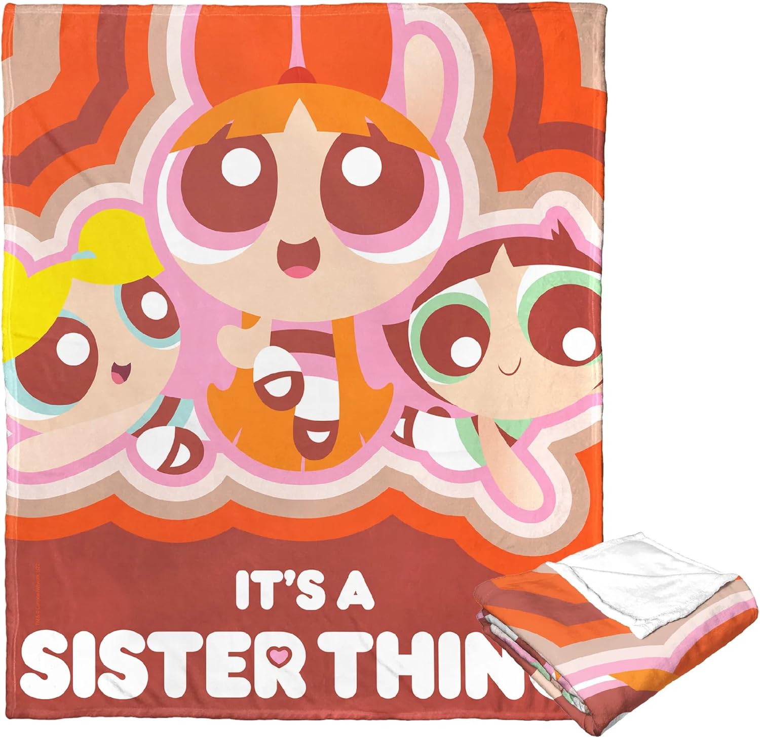 Northwest Powerpuff Girls Silk Touch Throw Blanket, 50" x 60", It's A Sister Thing