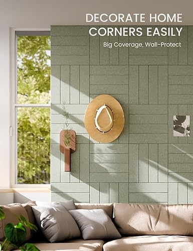 Miniatura 3 de FLUXYNARA - Tablero de anuncios de fieltro 48 x 36 pulgadas, alternativa al corcho, paquete de 12, 70 lengüetas adhesivas, panel de pared grueso