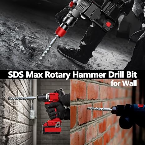 1 x 5 x 10 (26 x 260mm) SDS Max Rotary Hammer Drill Bit Masonry Bit
