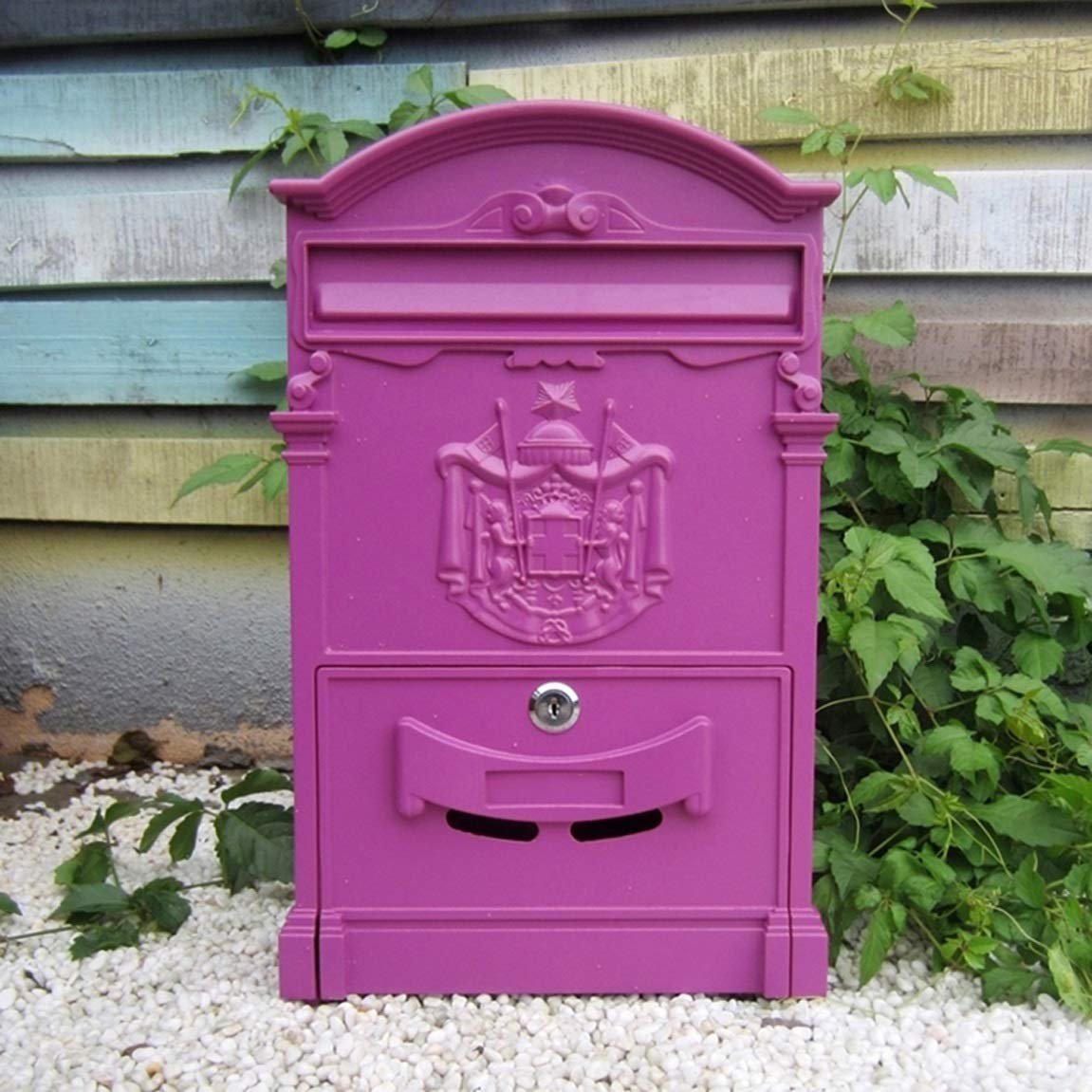 Briefkasten Outdoor Wasserdicht Briefkasten Wand Kreativ Briefkasten mit Schloss Vorschlagskasten Retro Mailbox