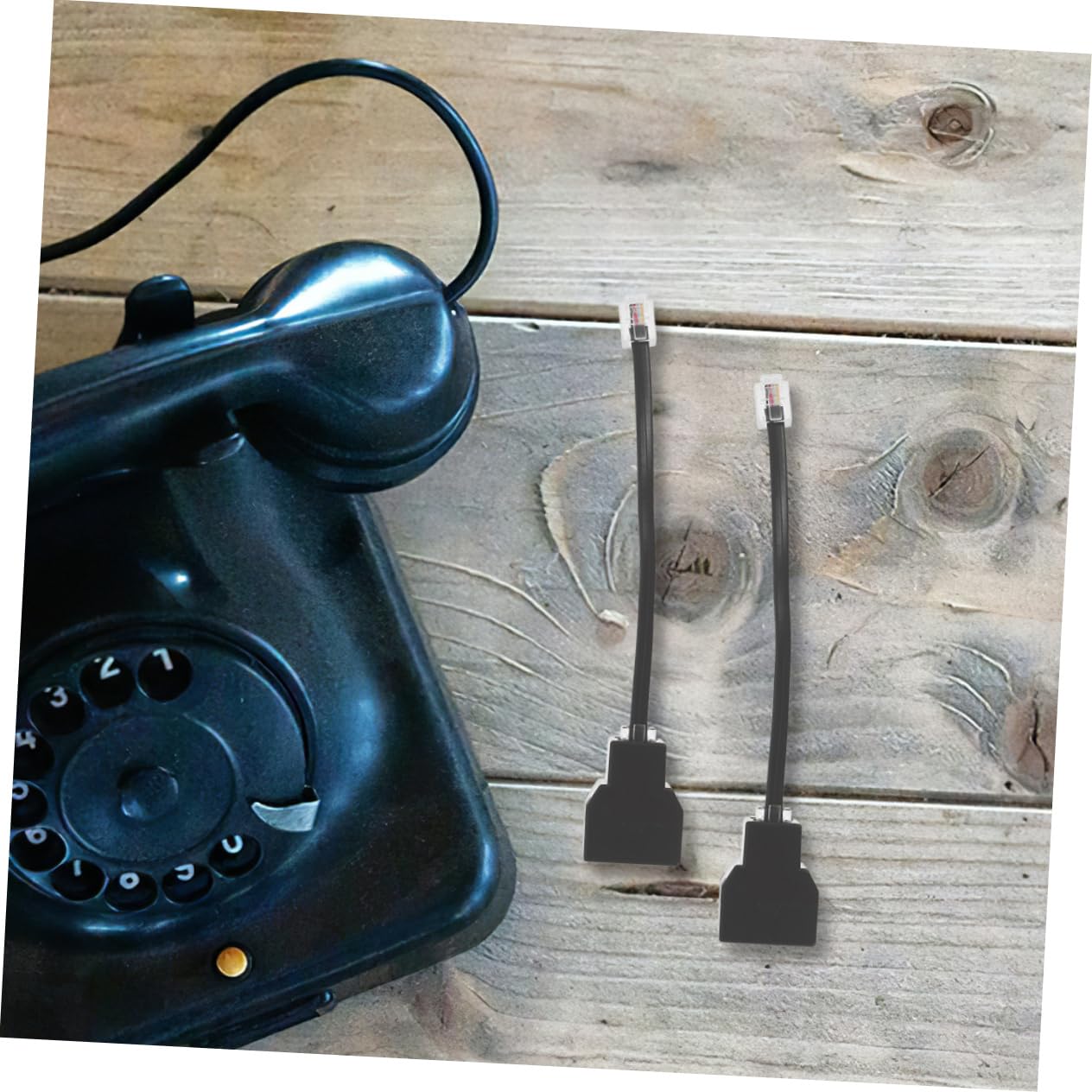 VINTORKY 20pcs Telephone Splitter Adapter Pc Detachable Cable for Landline Phones Connect Multiple Devices Easily for Use