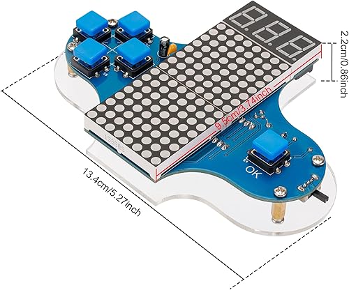 Miniatura 7 de Kit de soldadura DIY para electrónica kit de práctica de soldadura de consola de juegos clásica, construye tus propios proyectos de consola de