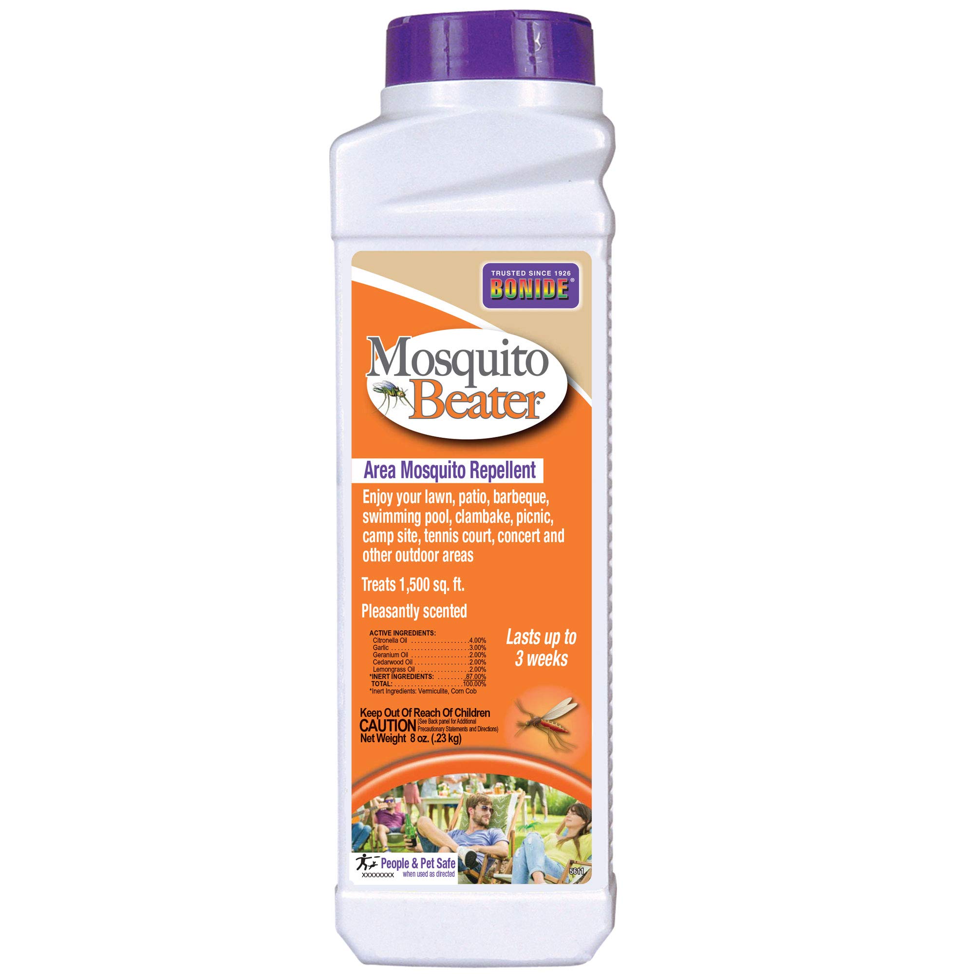 Bonide 5611 Mosquito Beater Granular Repellent , 1.5M , 8 oz