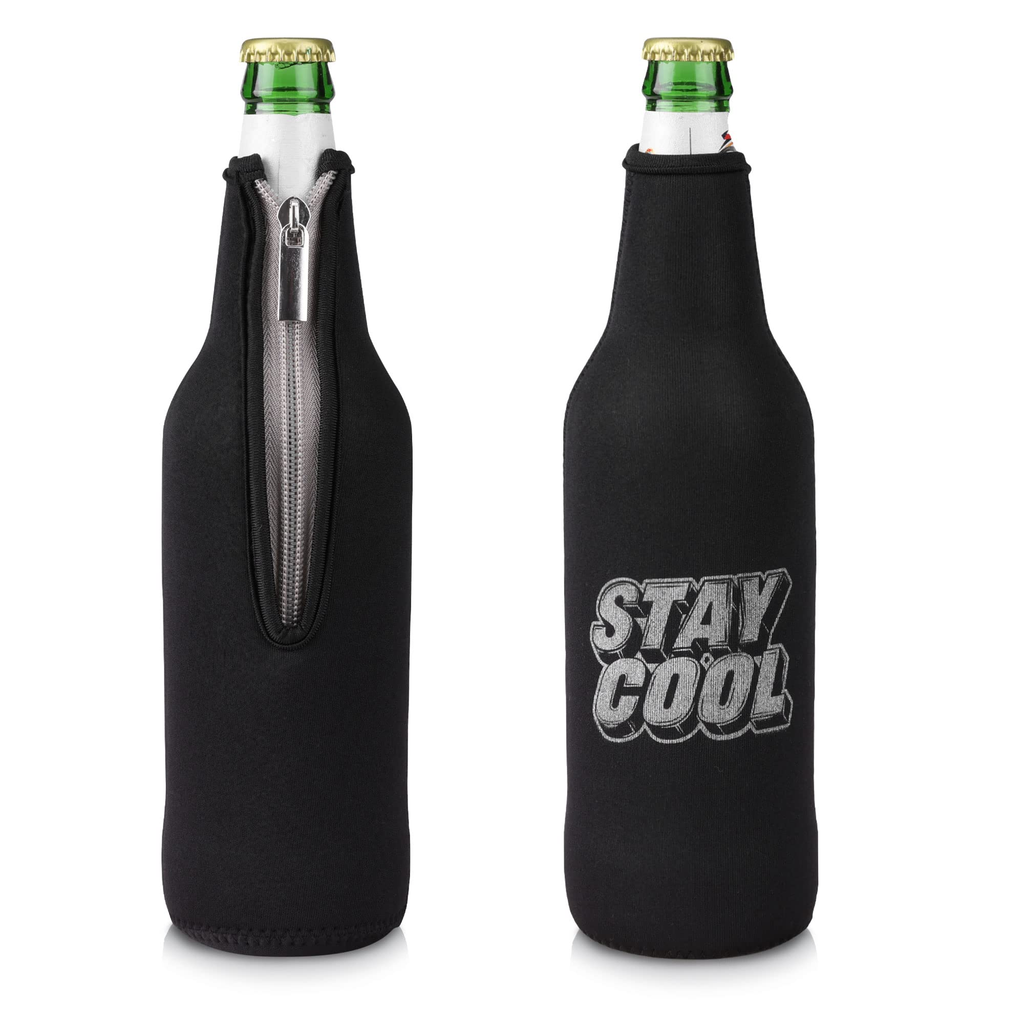 kwmobile Set de 2 Fundas enfriadoras de Botellas - para Botella de 330-500ml - Mantén tu Botella fría - Stay Cool