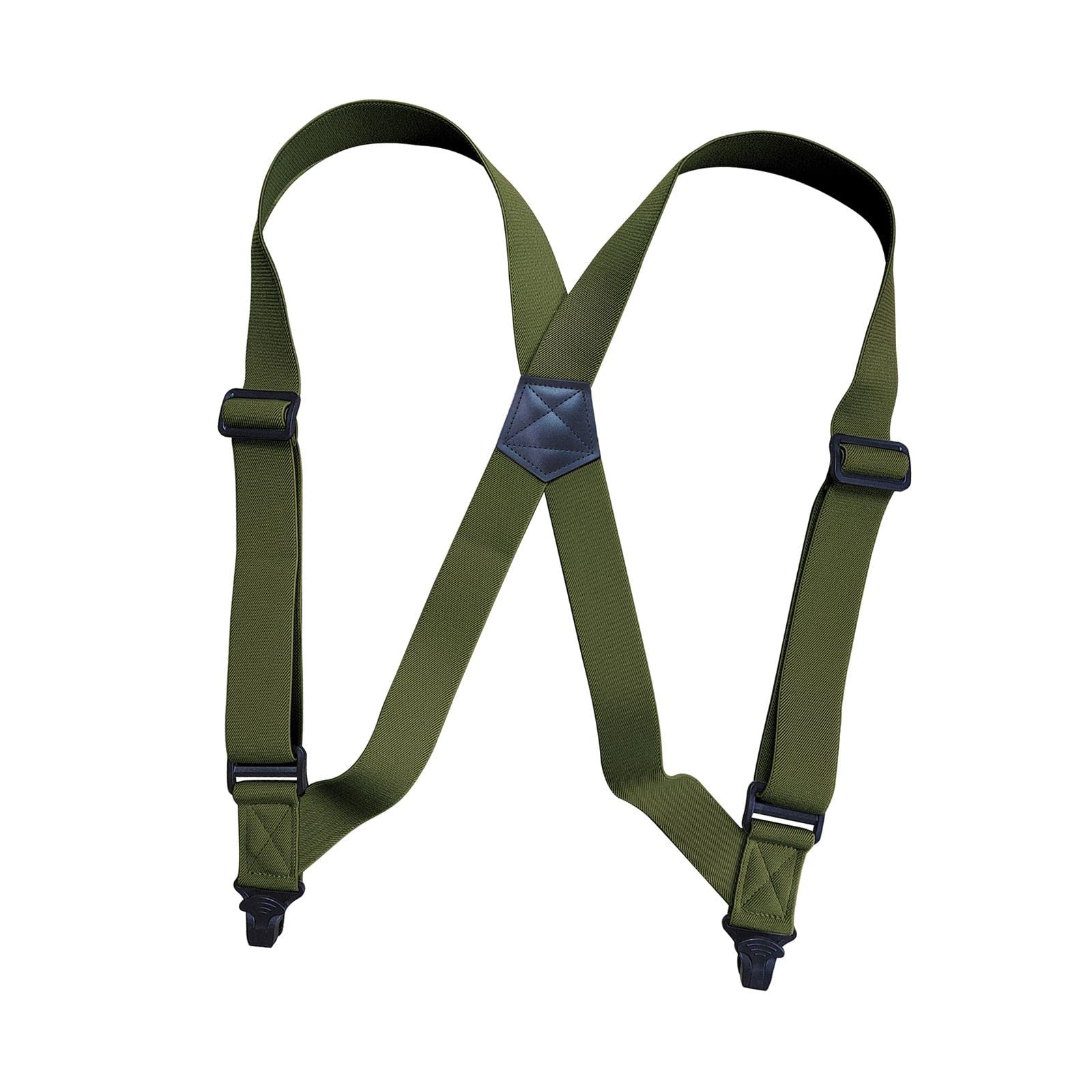 nivaa Suspenders for Men Adjustable Pants Durable Utility for Wedding Green-picture-50