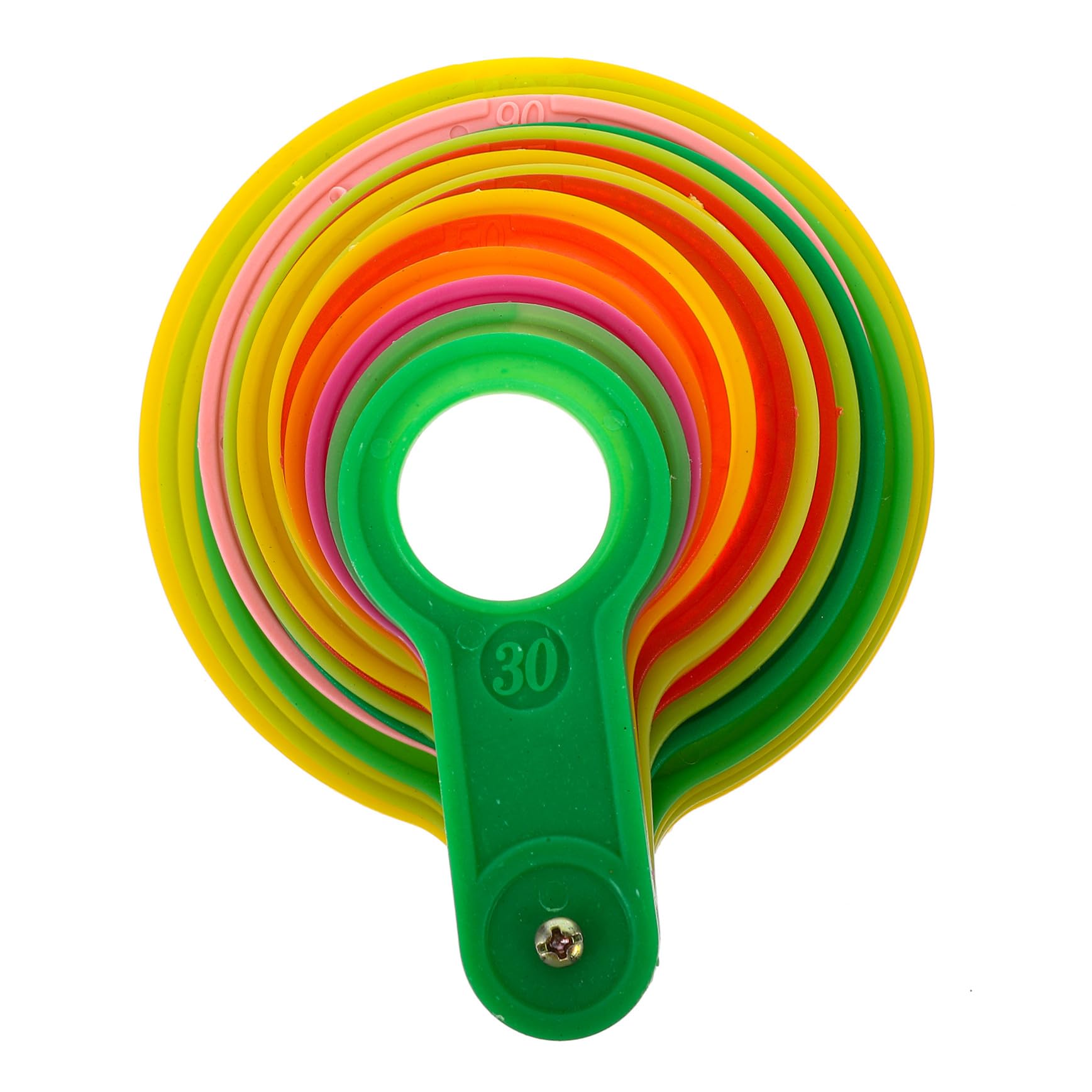 Calibradores De Anillos de plástico 30-110 mm, juego de 17 piezas para medición de frutas en huertos