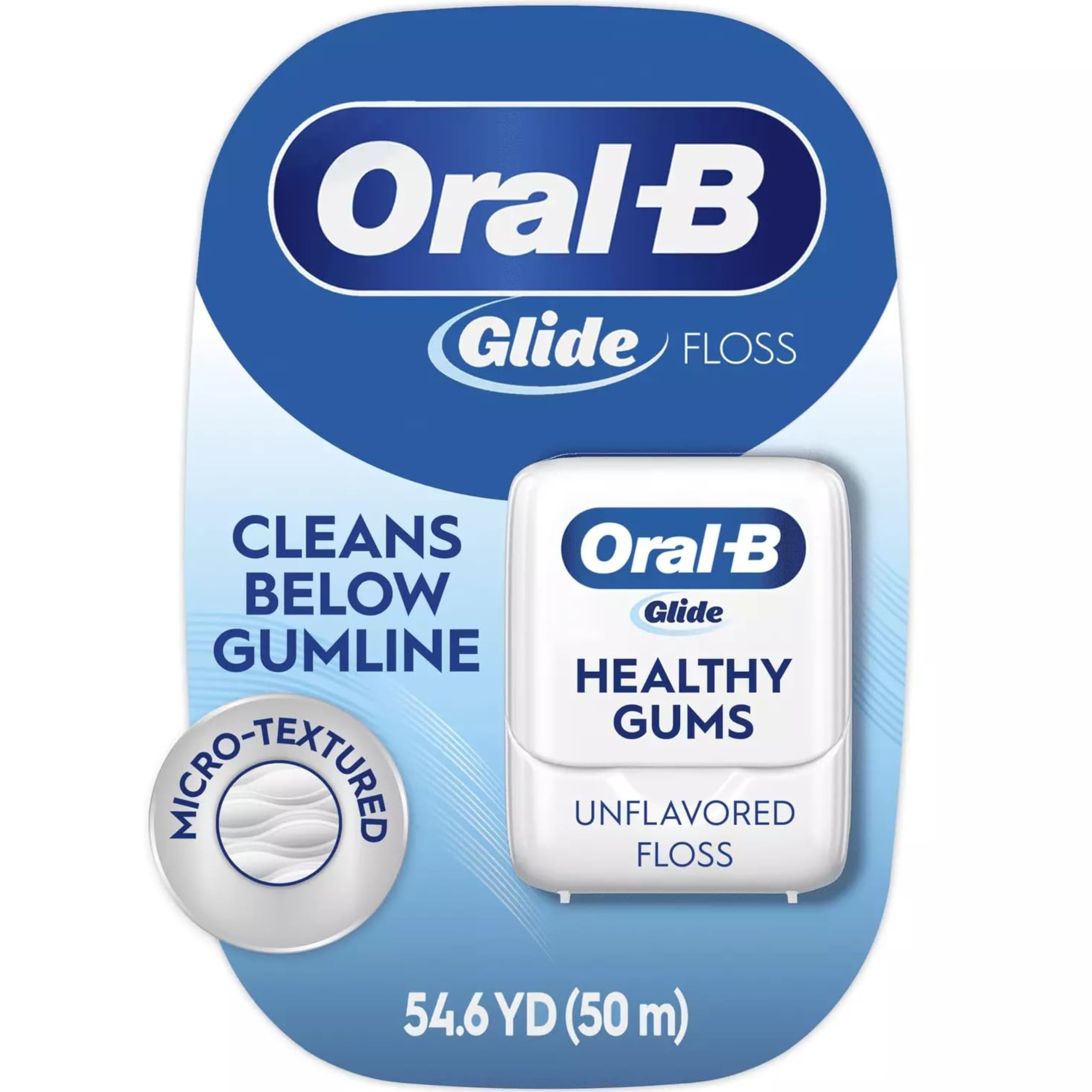 Oral-B Glide Healthy Gums, Unflavored Floss, 50m