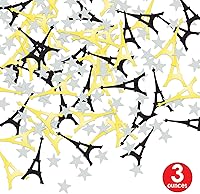 Vista 2 de Beistle , 6 paquetes de confeti de la Torre Eiffel, 0.5 onzas por paquete, total de 3 onzas de confeti