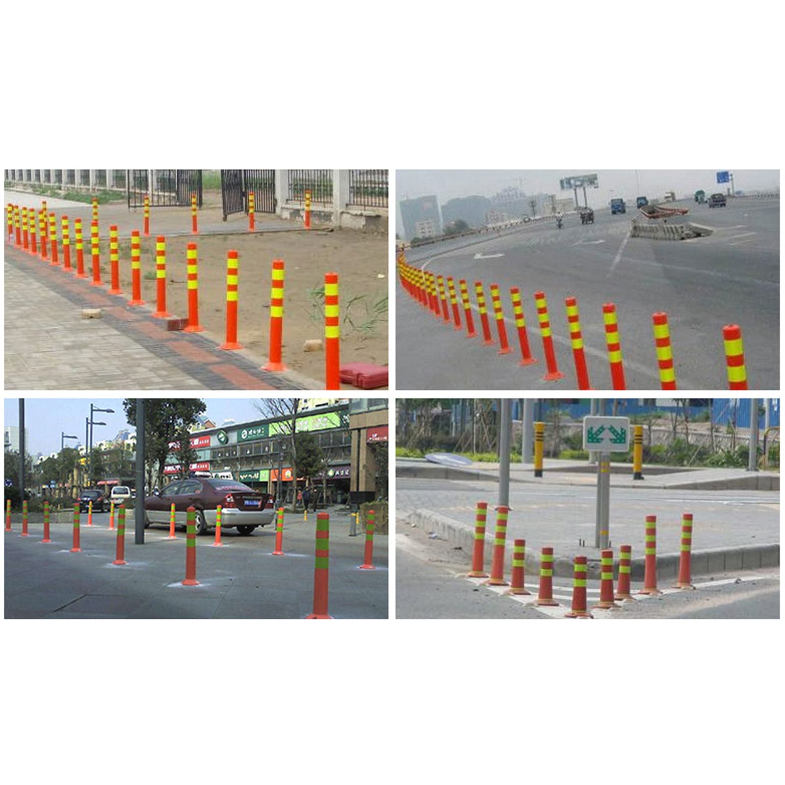 Cono de seguridad para señalización vial, cono de barrera, poste de estacionamiento de seguridad, poste de tráfico de plástico, postes canalizadores, cono delineador, postes de señalización vial de p
