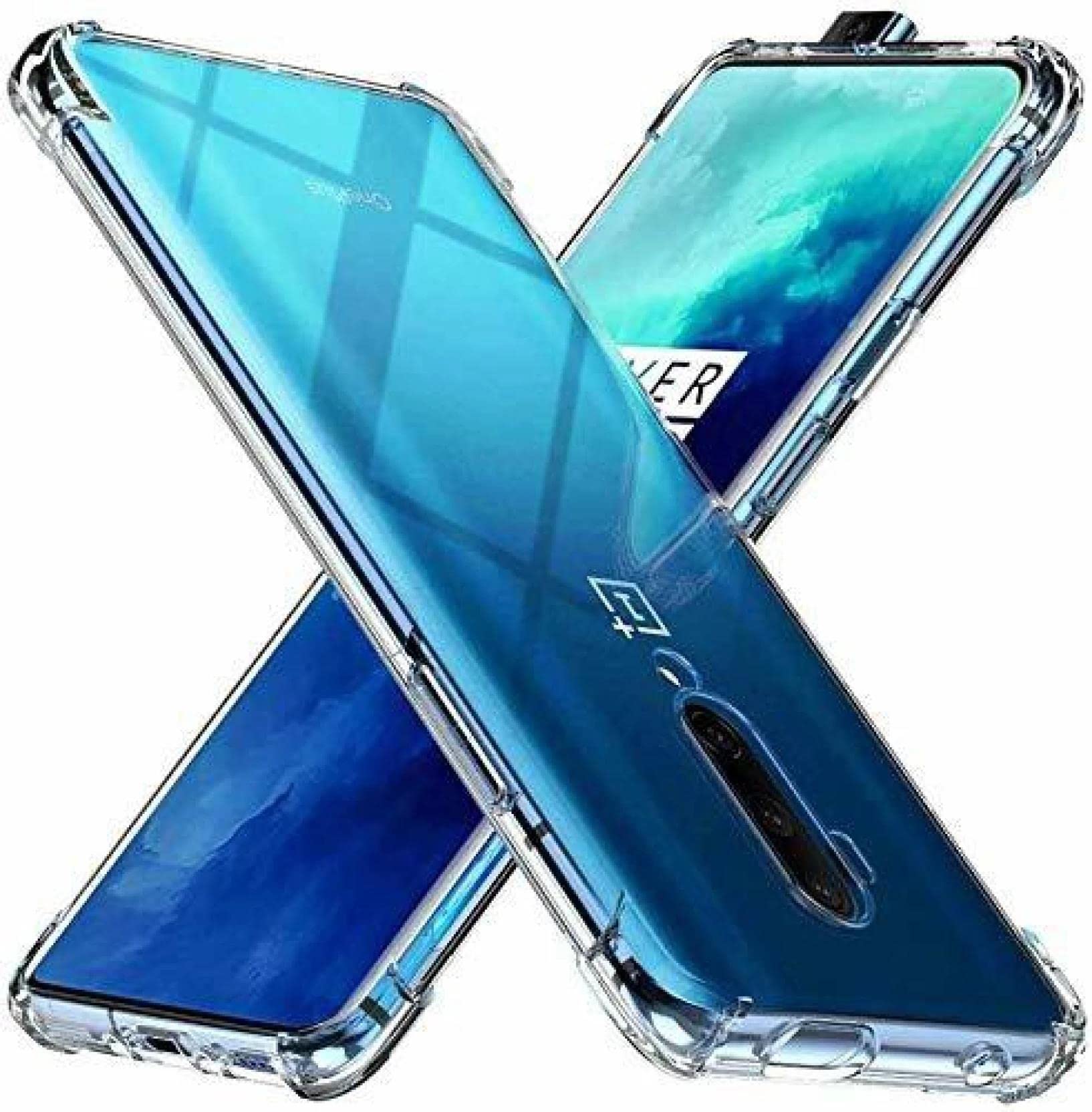Glasgow Back Cover Case Flexible for OnePlus 7T Pro (Silicone | Bumper TPU) - Transparent (B0BB6KR649) Amazon Price History, Amazon Price Tracker