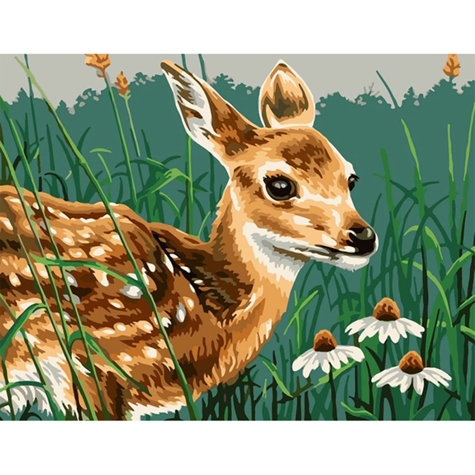 Grand puzzle cerf Sika en bois pour illuminer votre décoration de salon