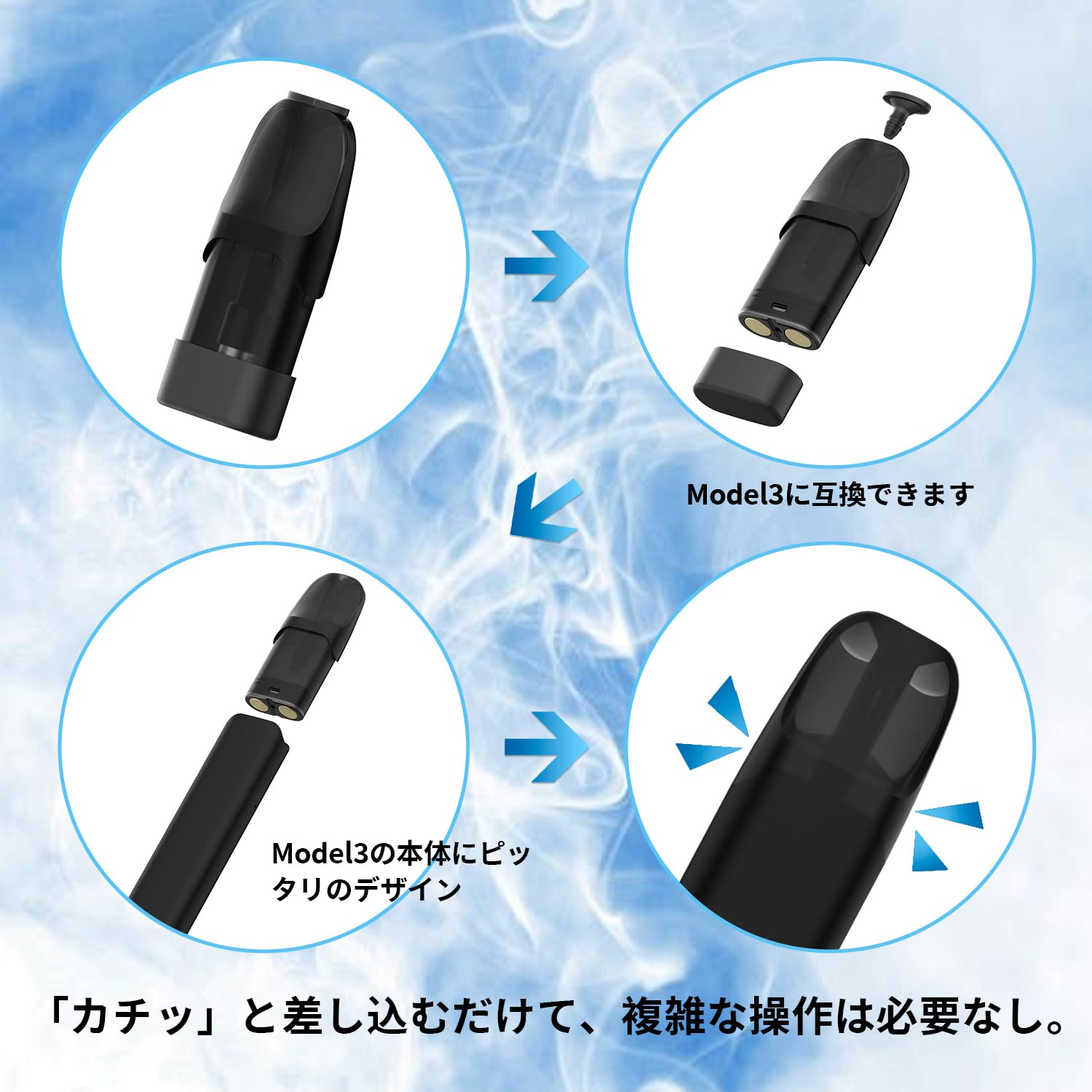 Amazon | HECCO 互換用ベイプモデル3 リキッドポッド POD