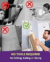 Vista 7 de Cinta de doble cara resistente, cinta de montaje extraíble transparente, multiusos fuerte adhesivo transparente para decoración de paredes