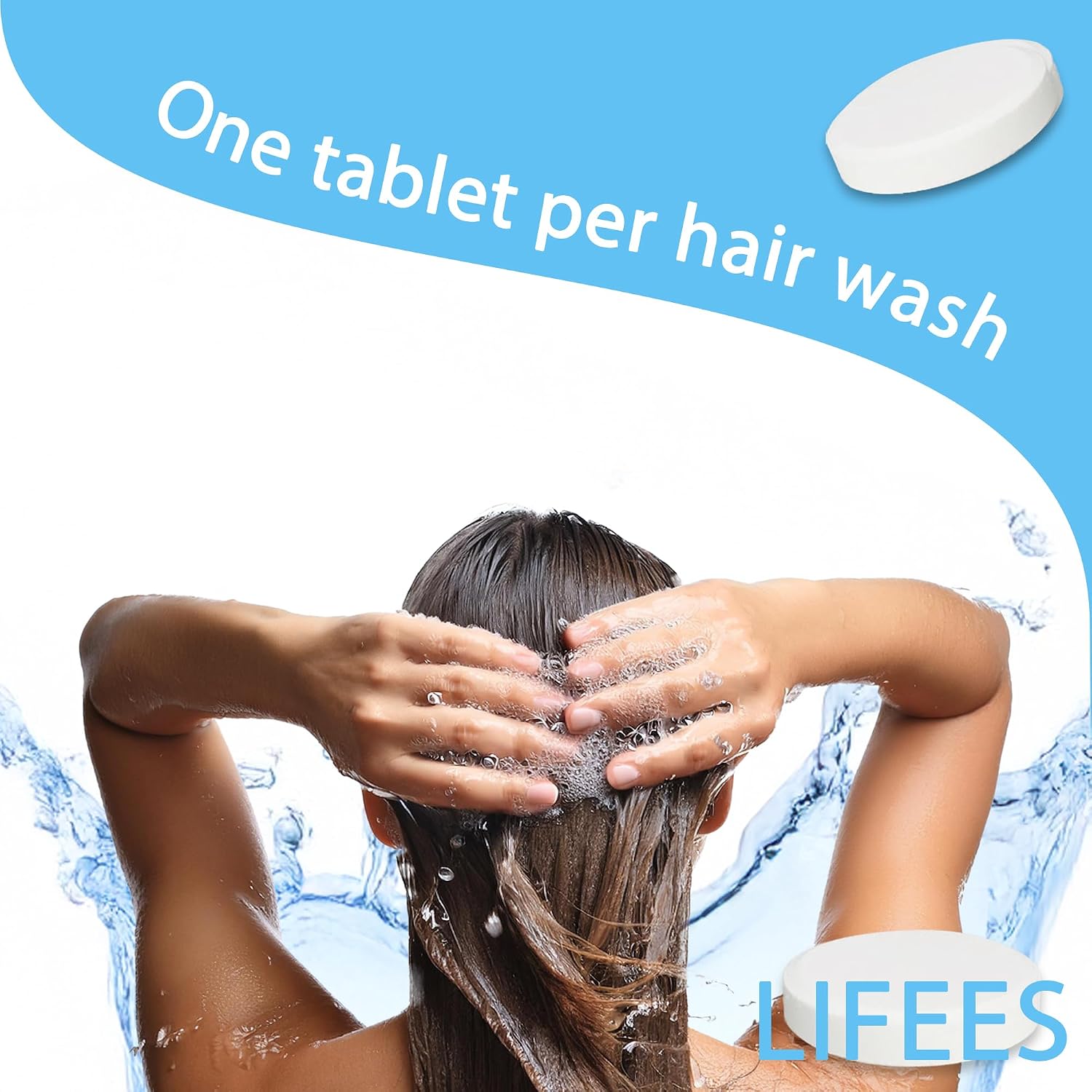 Vitamin C Bath Soak Tablets, Vitamin C for Bath, VC Dechlorination Bath Tablets Help to Sensitive Skin, Dry & Itchy Skin, Rough & Dry Hair, 1000mg,100 tabets