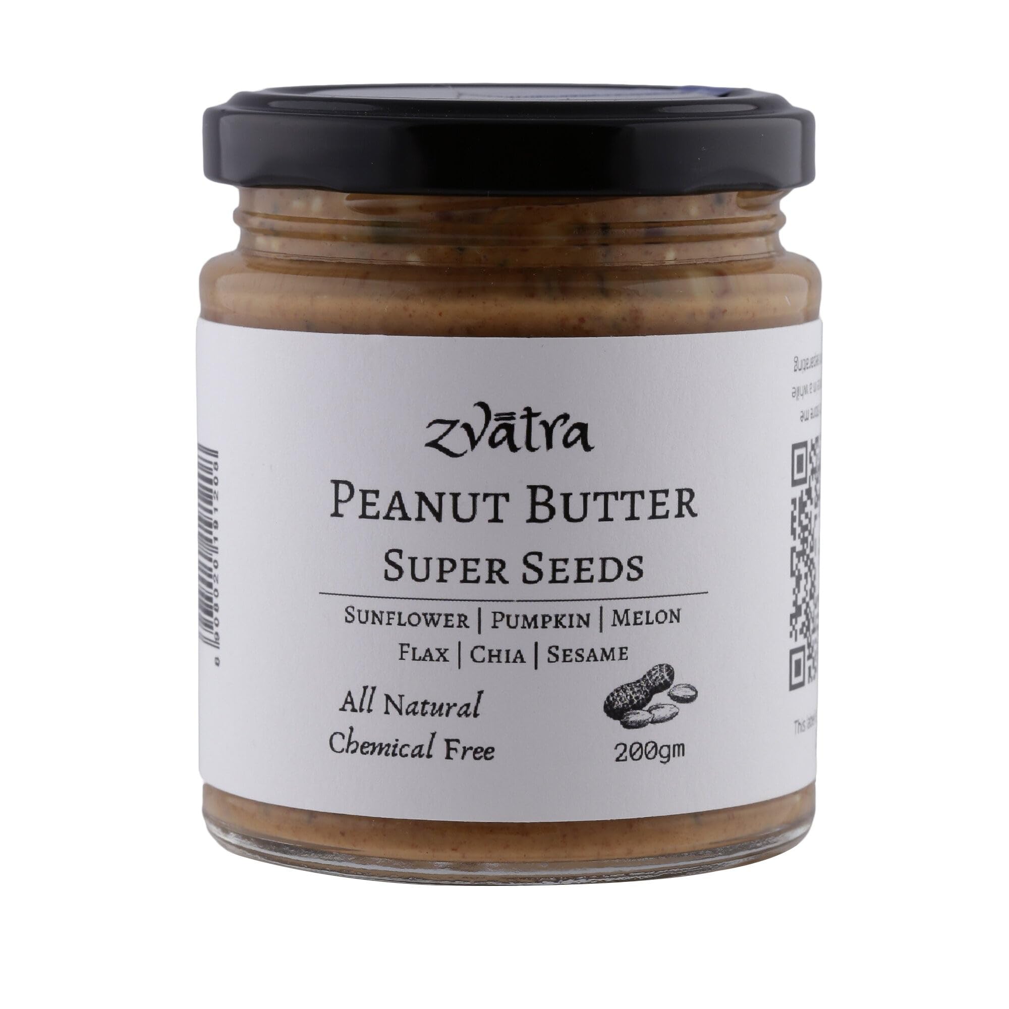 "Zvatra Super Seeds Peanut Butter 200g - Nutrient-Dense Blend with Sunflower, Watermelon, Chia, Sesame, Pumpkin Seeds - Rich in Protein, Omega-3, and Antioxidants - All-Natural and Delicious Spread" (B0BN36LFCQ) Amazon Price History, Amazon Price Tracker