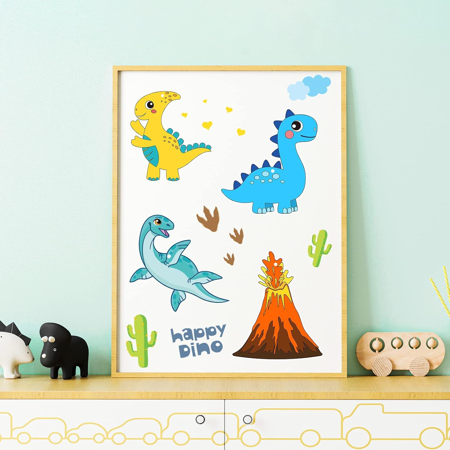 Nislai® Envoltorio Para Magdalenas Moldes Papel Con Diseño De Dinosaurio, Decoración De Cupcakes, 24 Unidades Con 8 Diseños