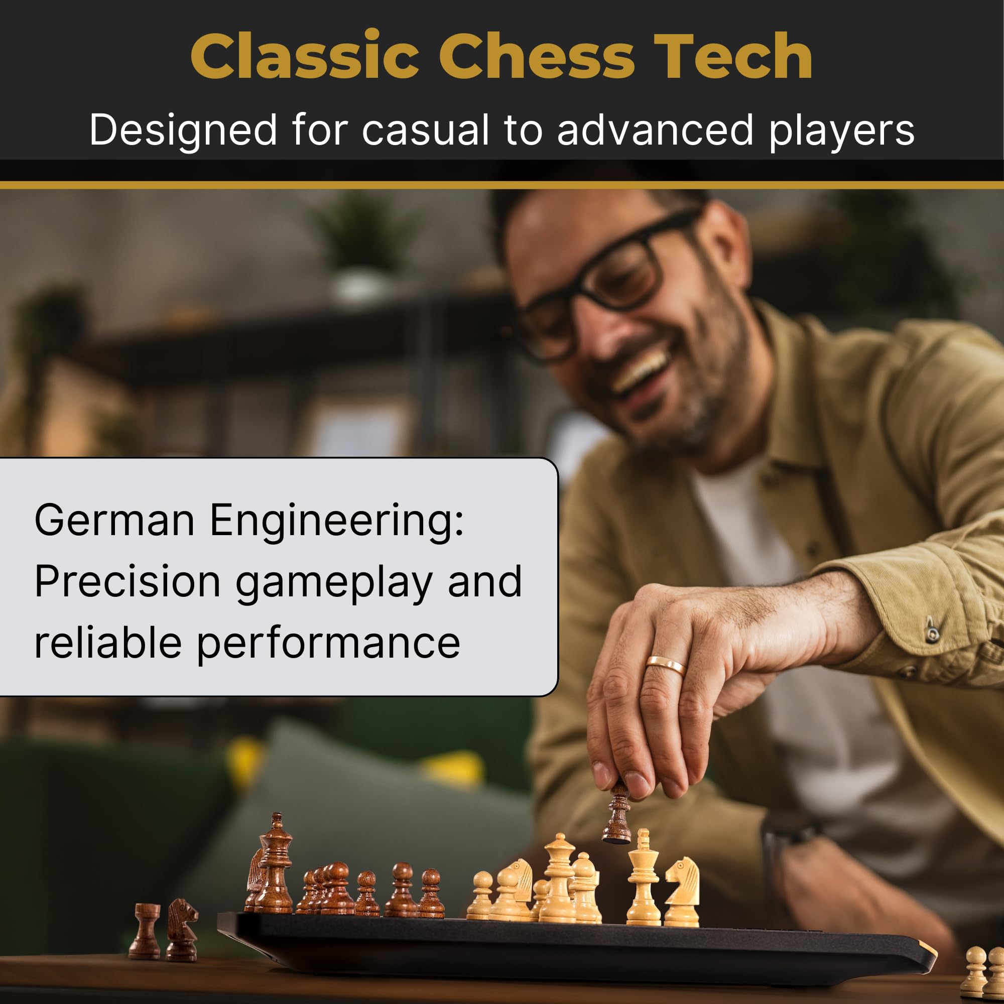 Millennium Schachcomputer ChessGenius Pro Wood Edition: Der elegante Schachfreund für Hobbyspieler