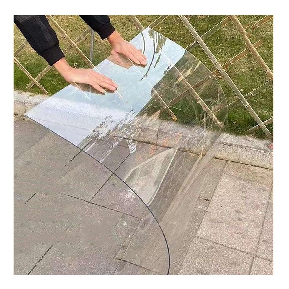 Außenbereich Polycarbonat-Platten, Klar Kunststoffplatten Regenfeste Abdeckungen Für Dachpaneele Gewächshaus Schuppen Verkleidung, DIY-Fenster, Leichtes Schneiden ( Farbe : 2mm , Größe : 3.3x9.8ft )