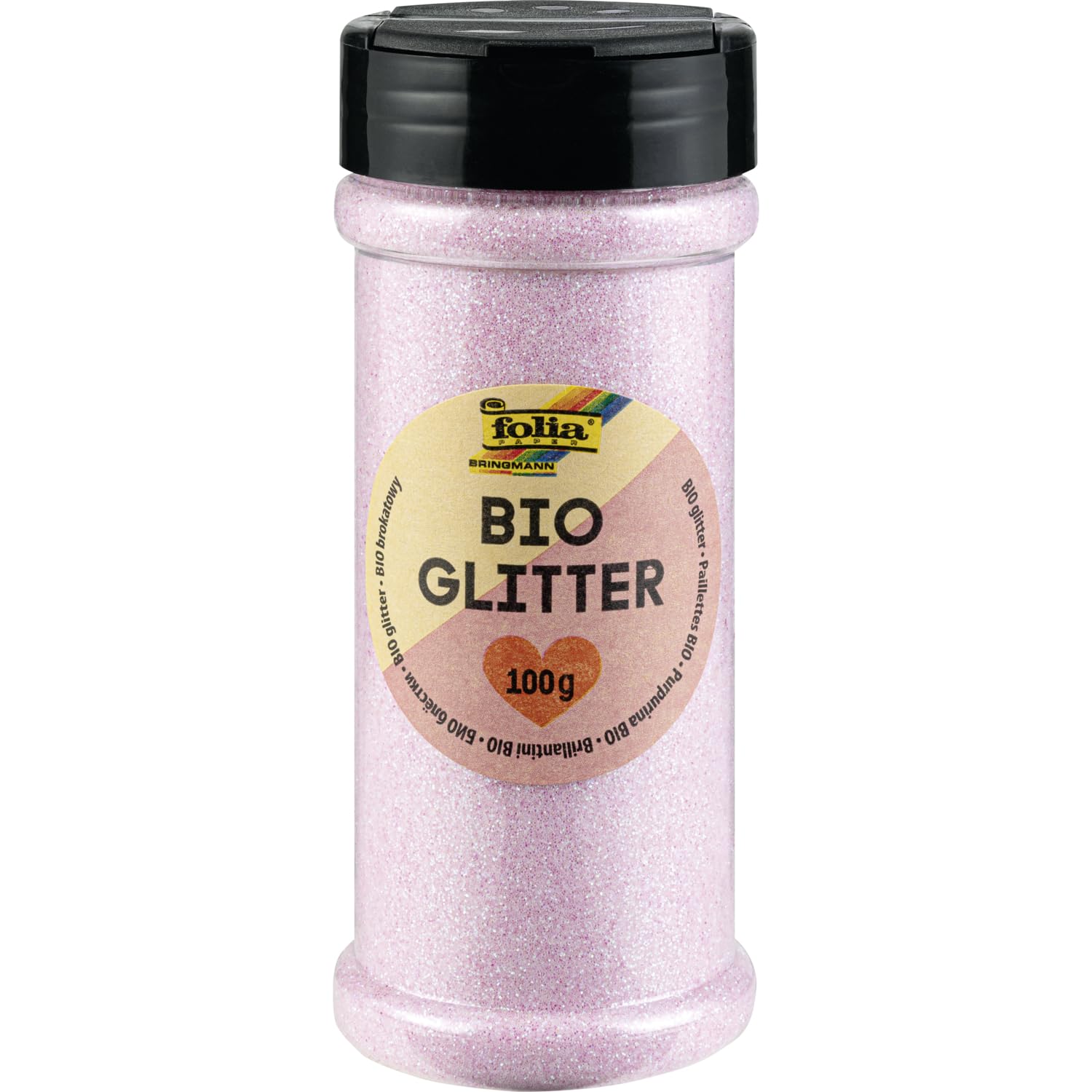 Purpurina orgánica folia 578126 rosa iridiscente 100 g decorativa