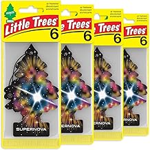 LITTLE TREES Car Air Freshener | Hanging Tree Provides Long Lasting Scent for Auto and Home | Supernova, 24 Air Fresheners