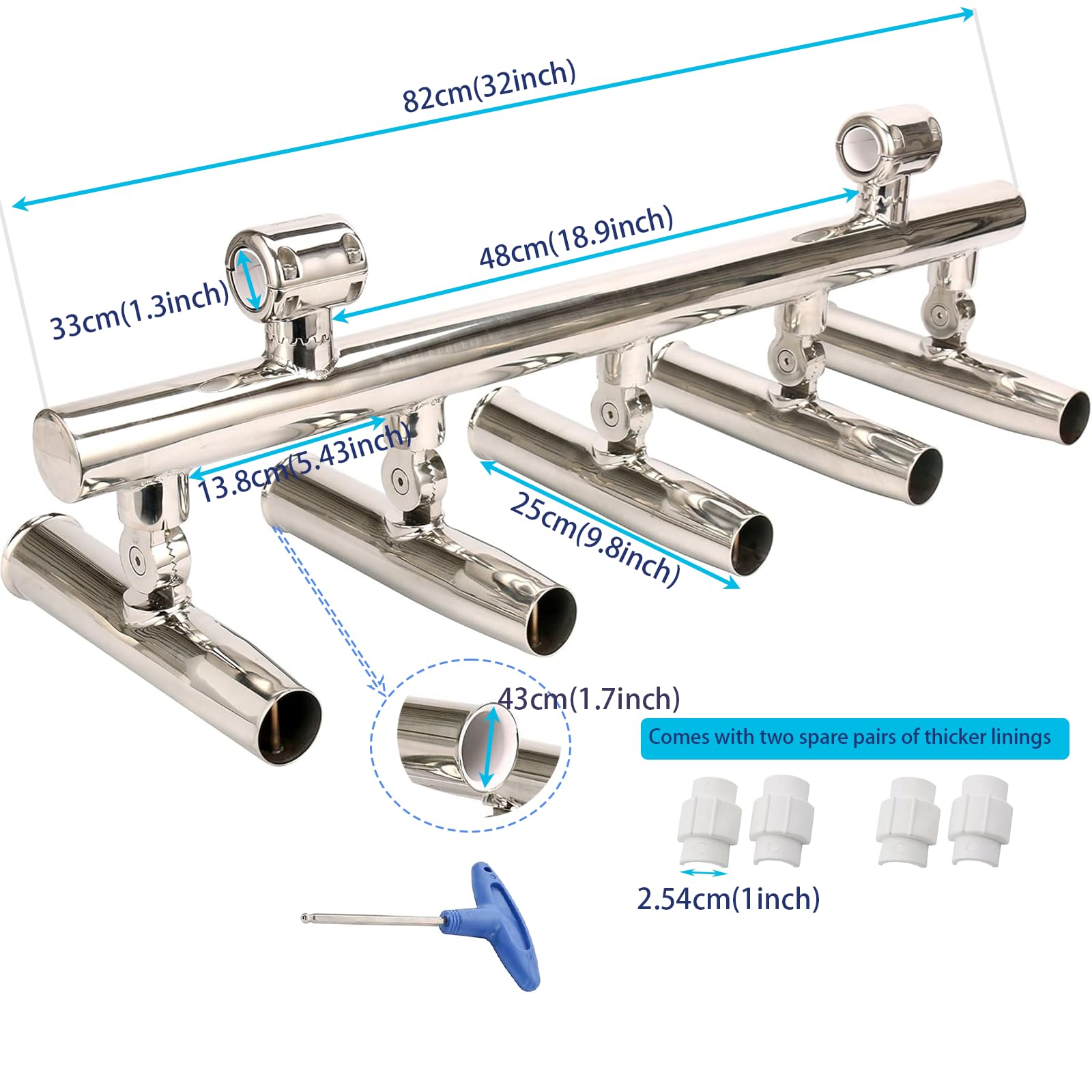 Amazon | Amarine-made ロッドホルダー 5個 角度調節可能 ロッド