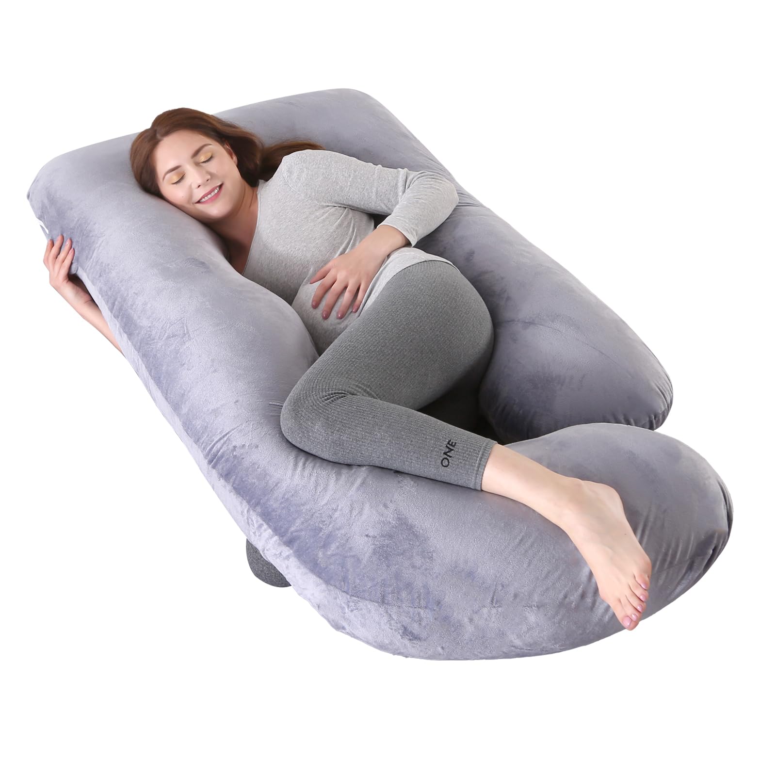 piorlado Pregnancy Pillow, G-Shape Full Body Pillow, Maternity Pillow for Side Sleeper, Pregnancy Body Pillow for Pregnant Women Suppor, Ideal for Back, Belly & Hip Relief with Washable Cover