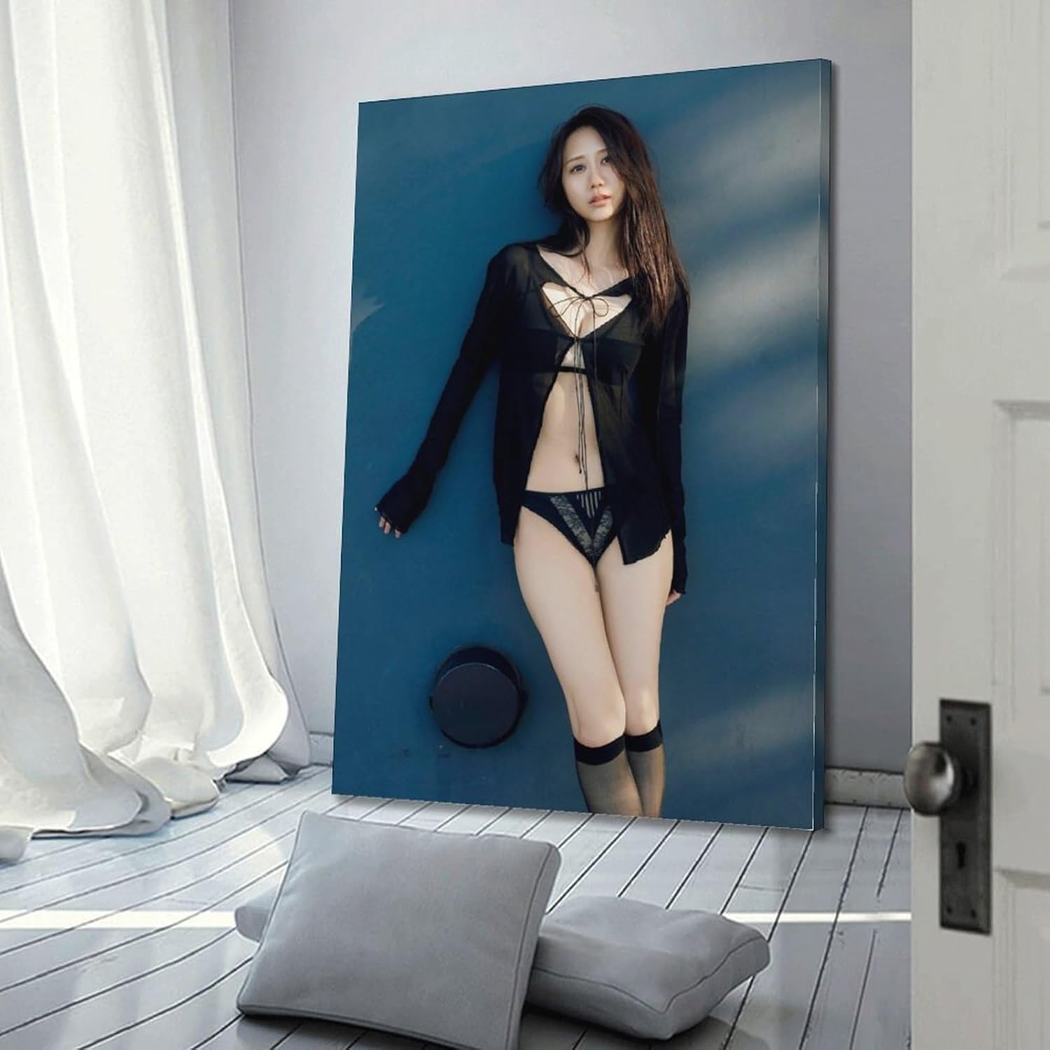 古畑奈和魅力的な写真ポスターモダン スタイル ベッドルーム装飾ホーム アート作品壁画キャンバス16x24inch(40x60cm)