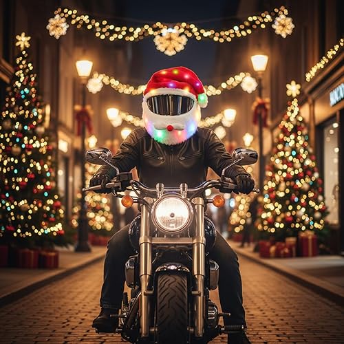 Miniatura 5 de Funda extragrande para casco de motocicleta de Halloween, decoración de sombrero de calabaza iluminada, 18.78 x 15.75 pulgadas, funda de casco