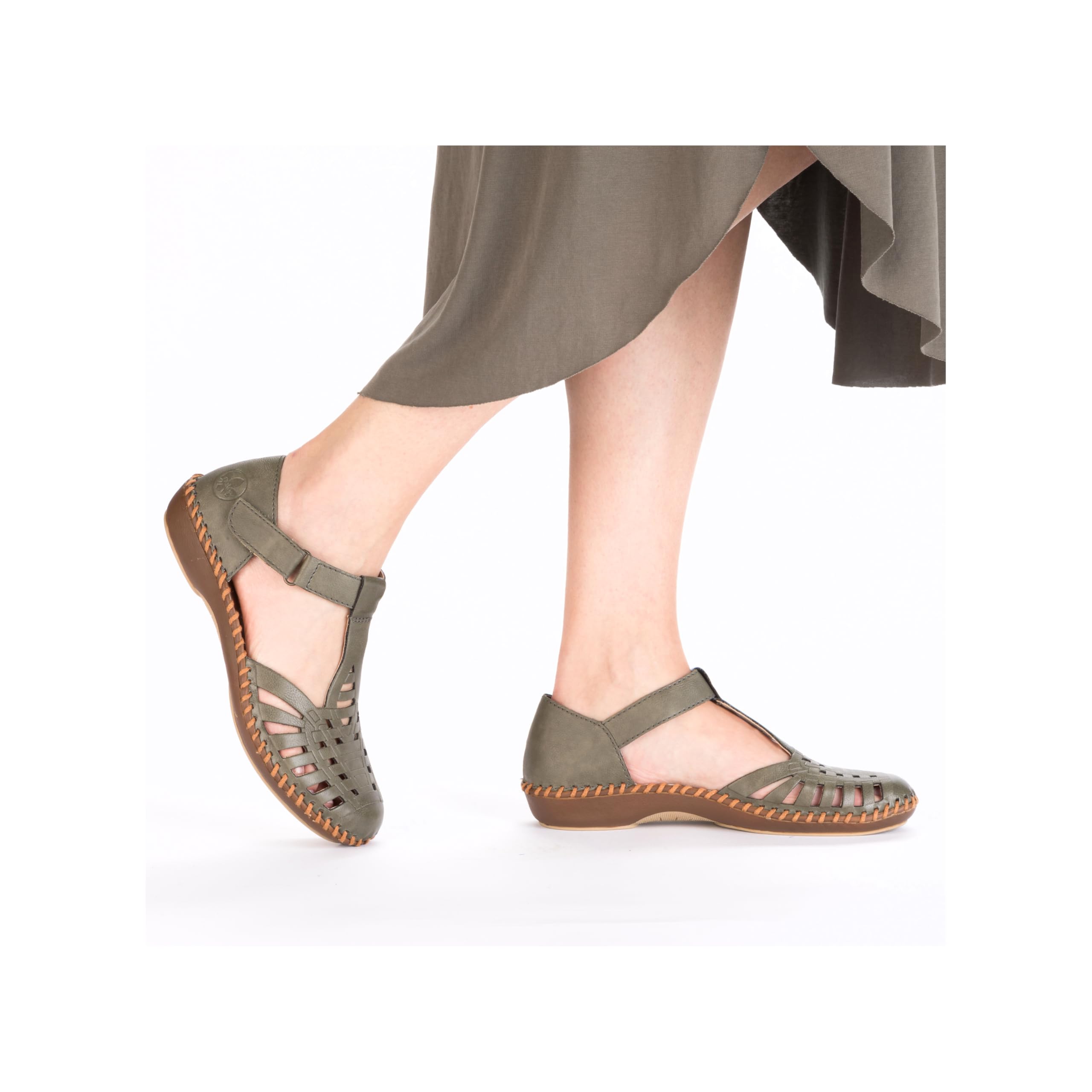 Rieker M1688 Sandales Bride cheville Femme