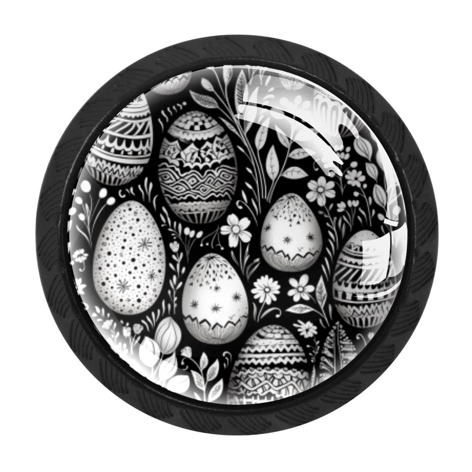 Chenzzzz Multicolored 16 4 Pieces Easter Drawer Knobs, 35Mm Black Cabinet Knobs, Drawer Pulls And Knobs, Dresser Drawer Knobs, Cabinet Hardware Kitchen Cabinet Knobs