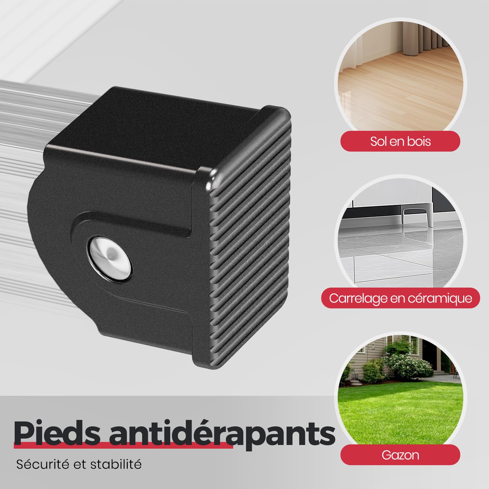 Kingrack Marchepied à 2 marches, marchepied Double Face en Aluminium, échelle Pliable avec Pieds antidérapants, escabeau léger avec Plateforme Large, Multifonction, 150 kg (1 Step Advanced)