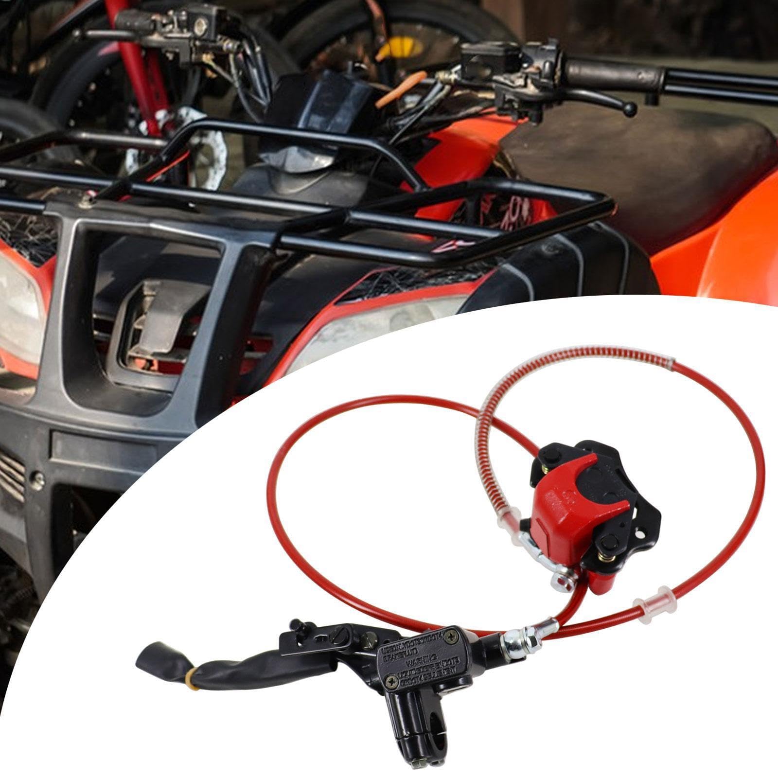 Pinza de freno robusta para un Para sistema de freno disco doble hidráulico trasero confiable 50 cc a 150 cc. Conjunto pinza cilindro instalación fácil y manual para 50 y 70