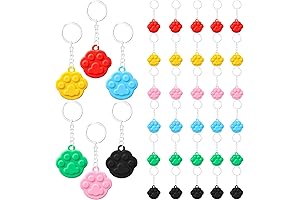 36 Paw Print Keychains for Pawsome Pet Parties