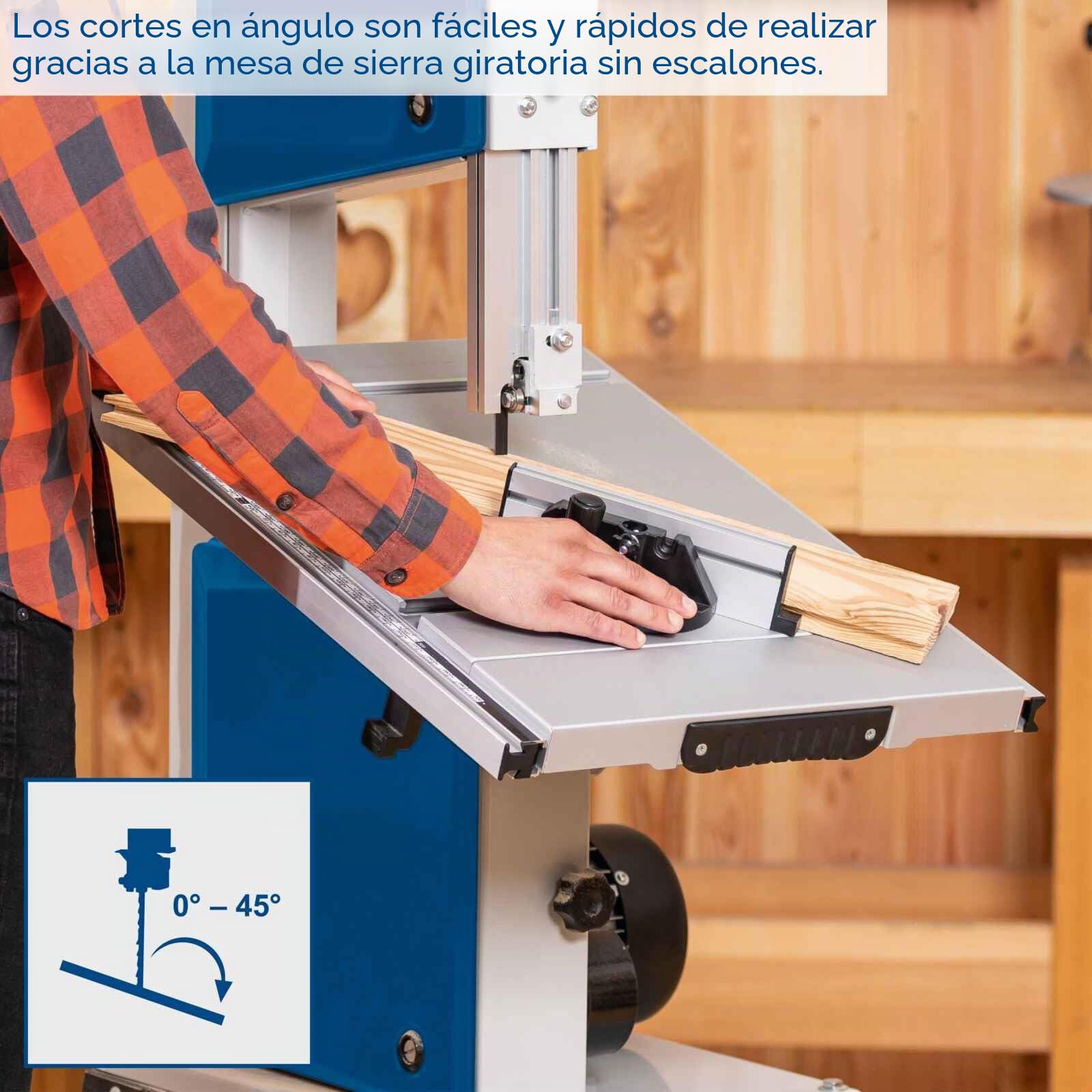 Sierra de cinta vertical HBS400 Scheppach - 230V 50Hz 740W - 175mm marca CEVIK