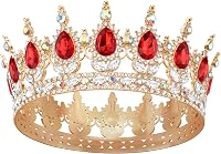 DRESHOW Kristály Barokk Tiara Korona Női Esküvői Fejdísz Strasszos Hercegnő 1